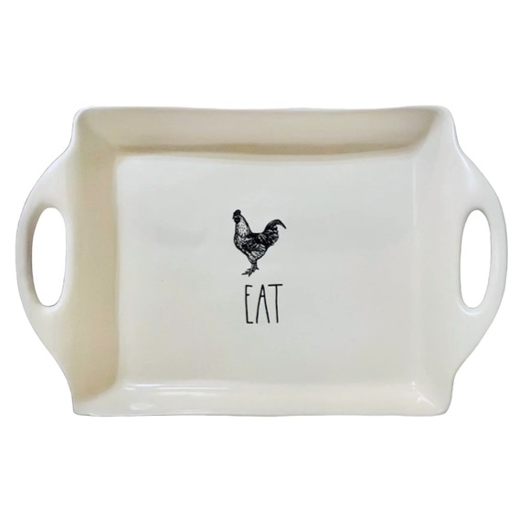 Rae Dunn Other - Rae Dunn Eat Chicken Illustration Serving Tray Plate